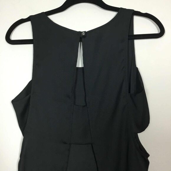 Express Black Minimalist Closet Staple Party Going Out Cutout Side Top S - Picture 5 of 7